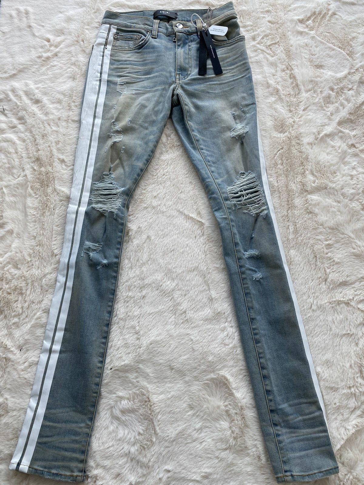 Amiri Amiri Indigo Track Jeans Size US 29 - 1 Thumbnail