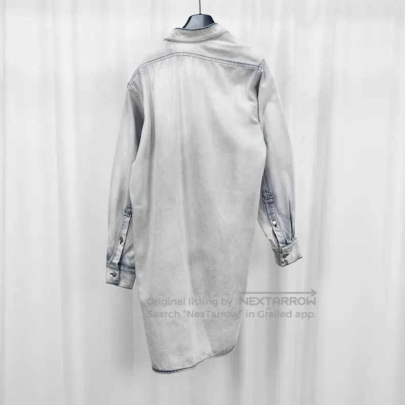 Loewe Loewe Washed Denim Shirt Dress Size US XS / EU 42 / 0 - 2 Thumbnail