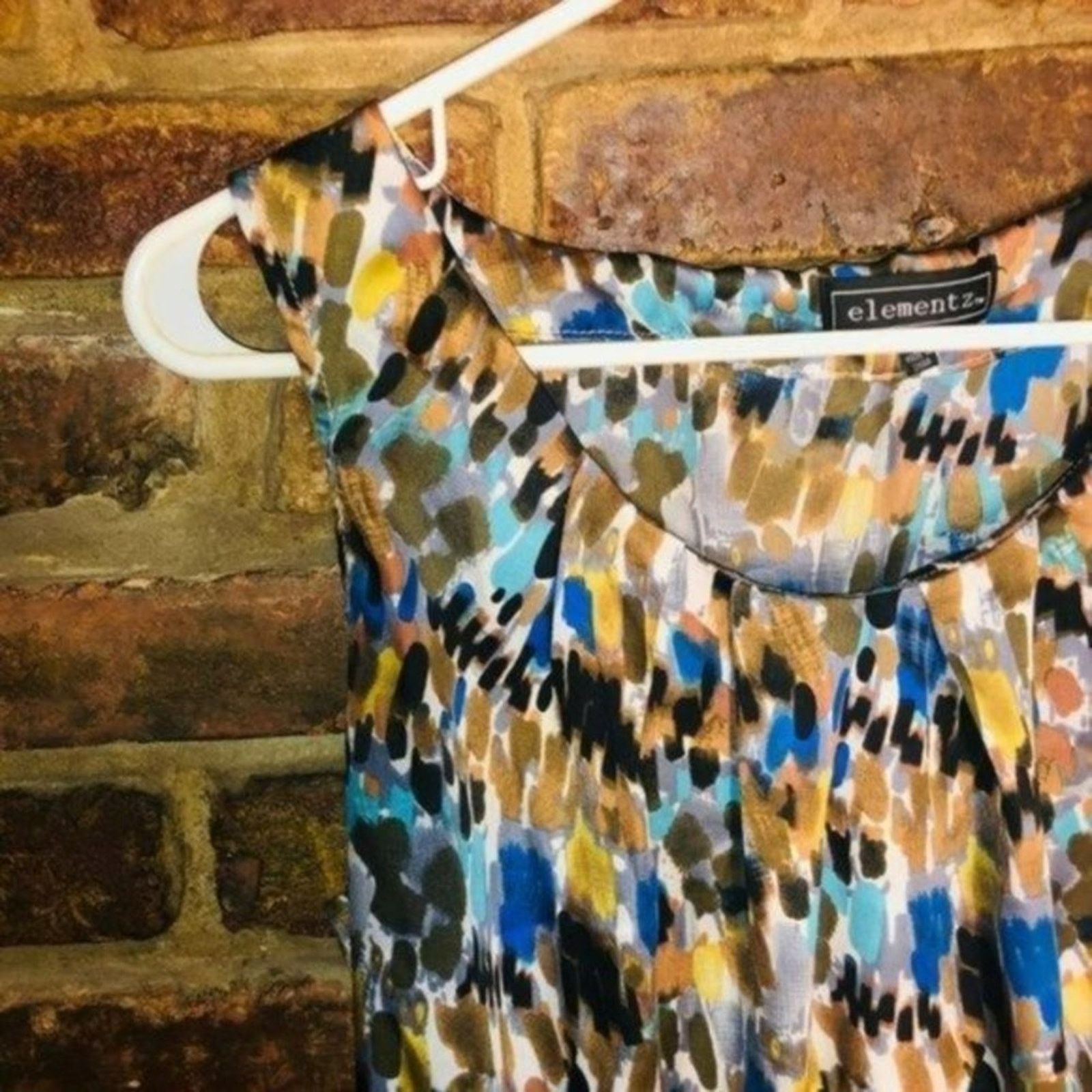 Other Elementz Multicolored Printed Tunic Blouse Size Medium Size M / US 6-8 / IT 42-44 - 2 Thumbnail