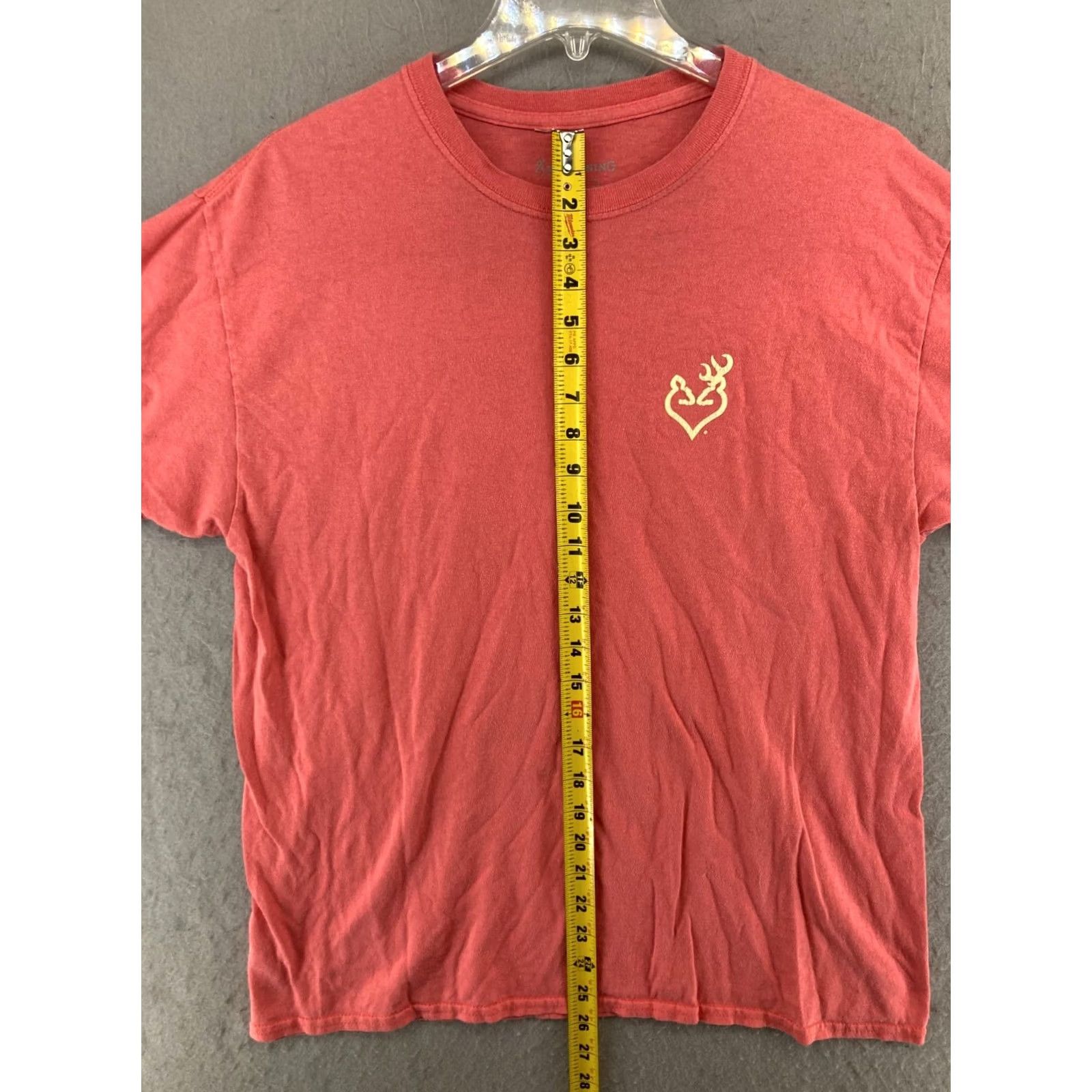 Vintage Browning Womens T-Shirt Large Pink Logo Outdoor Hunting Size L / US 10 / IT 46 - 3 Thumbnail