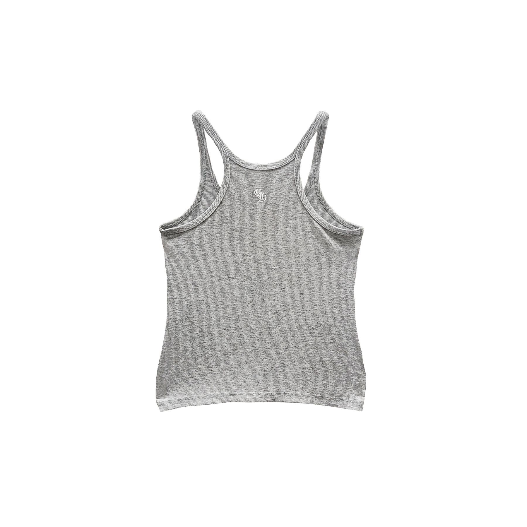 Chrome Hearts Chrome Hearts Bad Seed CH Embroidered Grey Mini Rib Tank Top Size M / US 6-8 / IT 42-44 - 2 Thumbnail