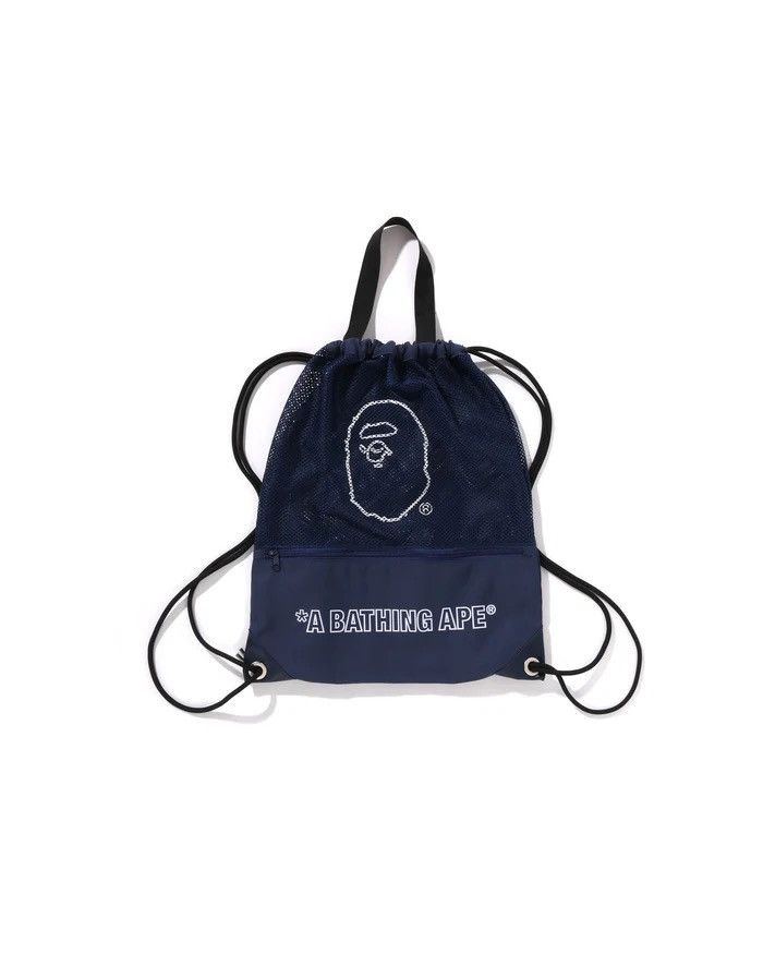 Bape Ss24 Summer Bag Drawstring / Tote Gym Bag in Black, Men's