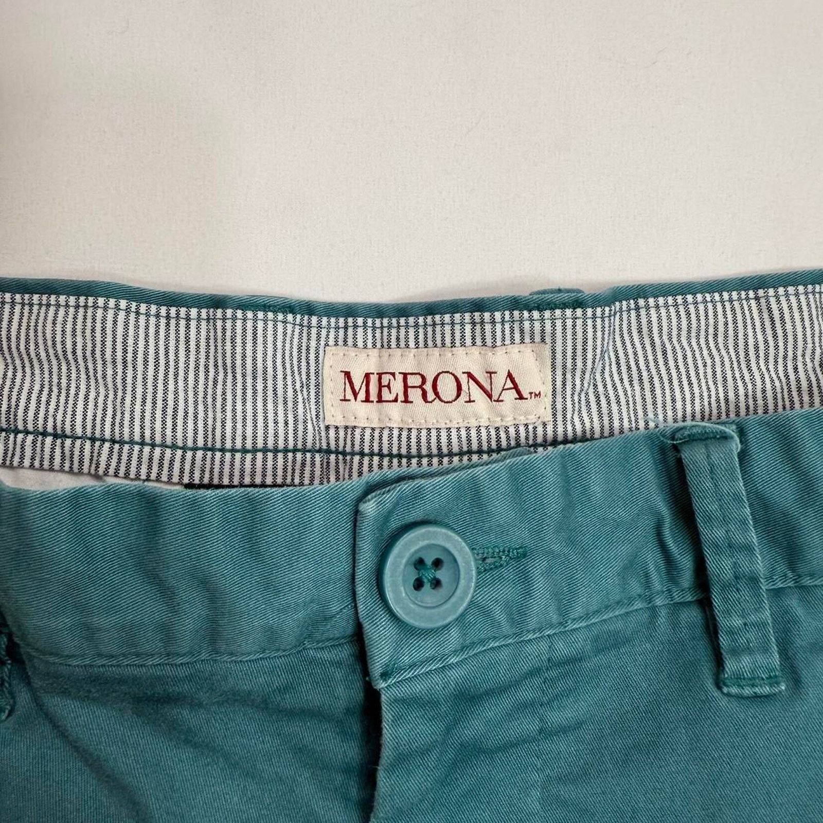 Merona Merona Mens Teal Golf Chino Shorts Sz 36 Size US 36 / EU 52 - 7 Thumbnail