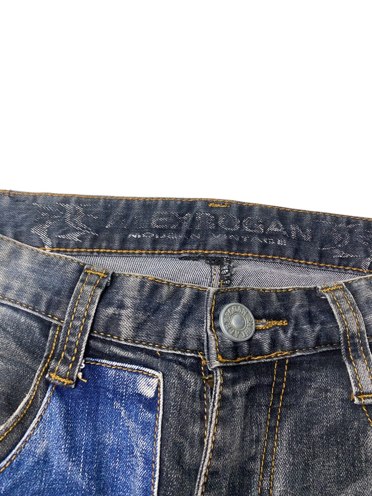 Hysteric Glamour 2000's Alex Rogan Patched Whiskered Washed Jeans Size US 35 - 11 Thumbnail