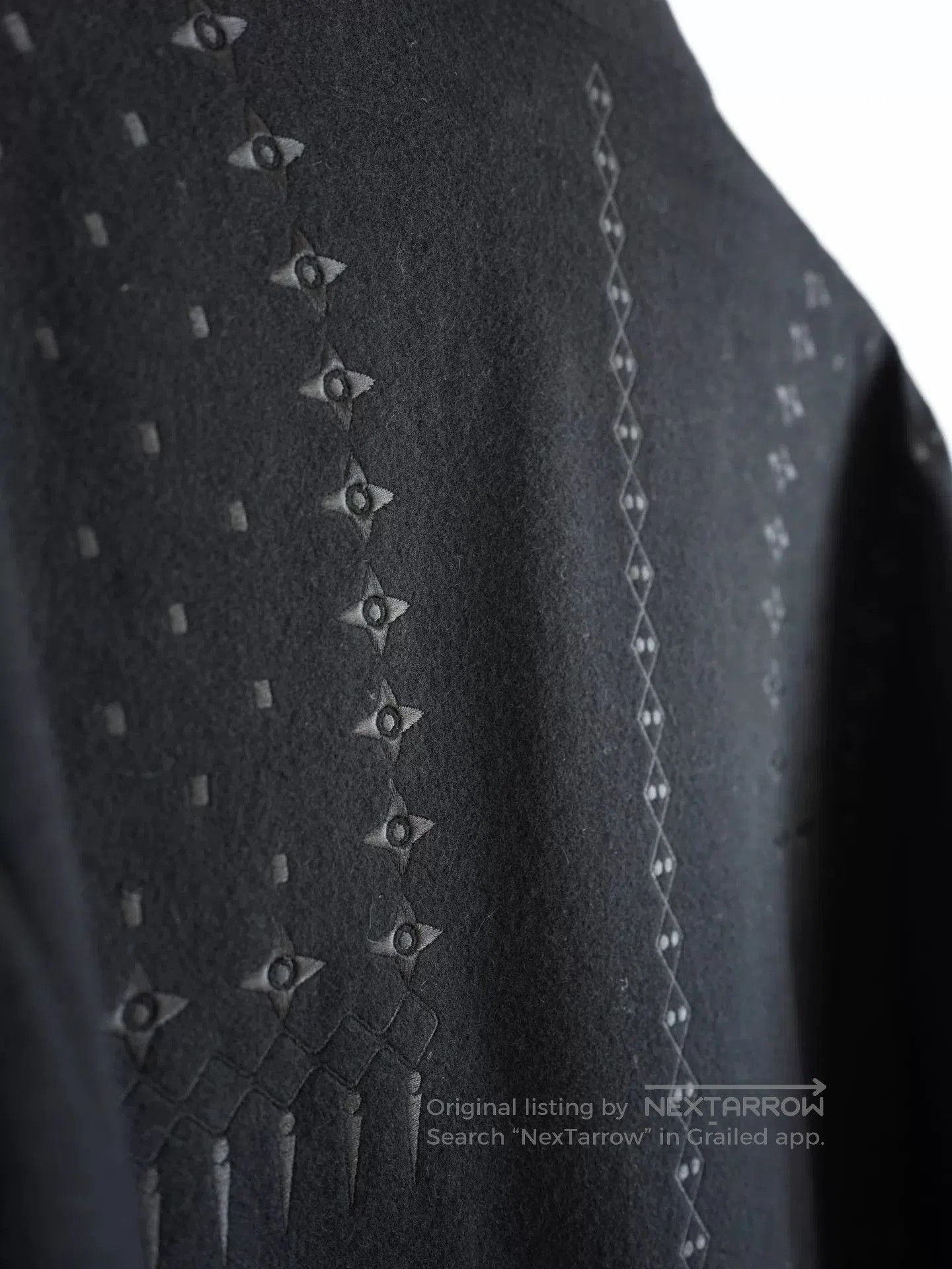 Yohji Yamamoto Yohji Yamamoto Embroidered Long Coat. Size US M / EU 48-50 / 2 - 8 Thumbnail