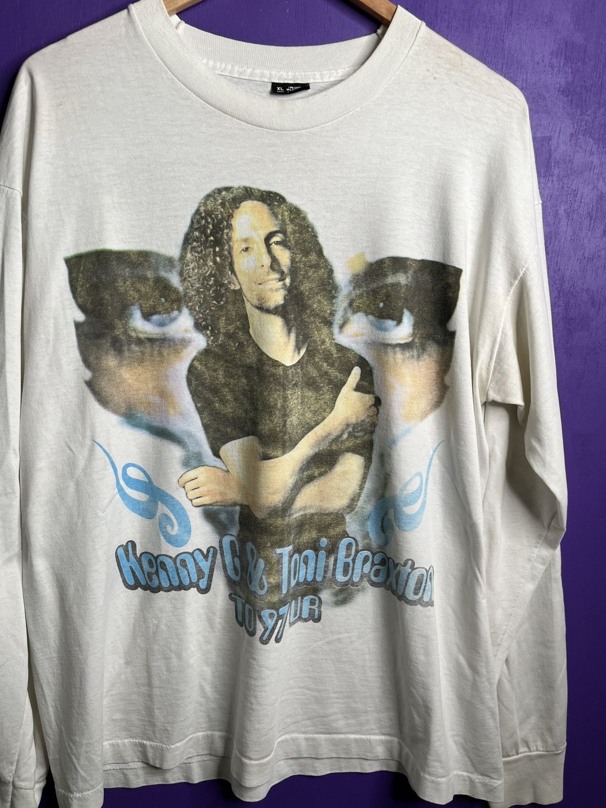 Band Tees × Rap Tees × Vintage Vintage 1997 Kenny G/ Toni Braxton tour rap tee Size US XL / EU 56 / 4 - 3 Thumbnail