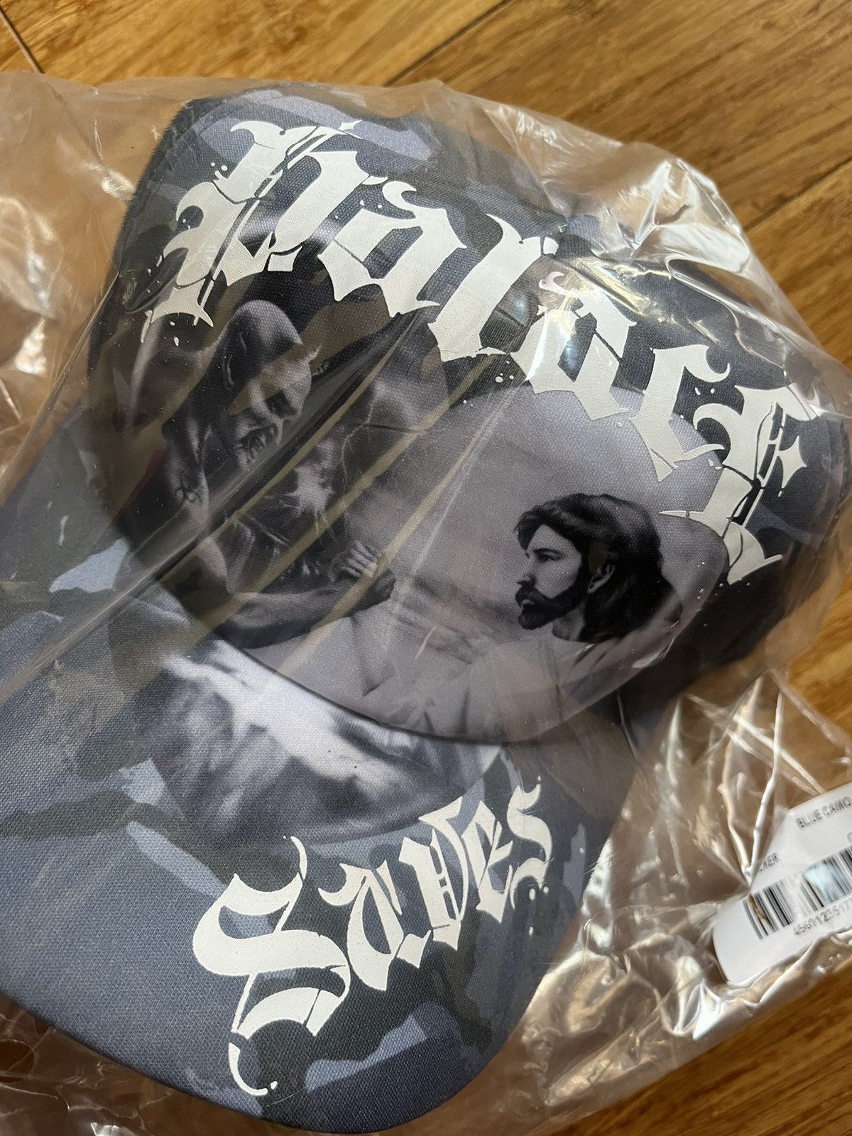 Palace Palace Saves trucker blue Camo hat Size ONE SIZE - 4 Thumbnail