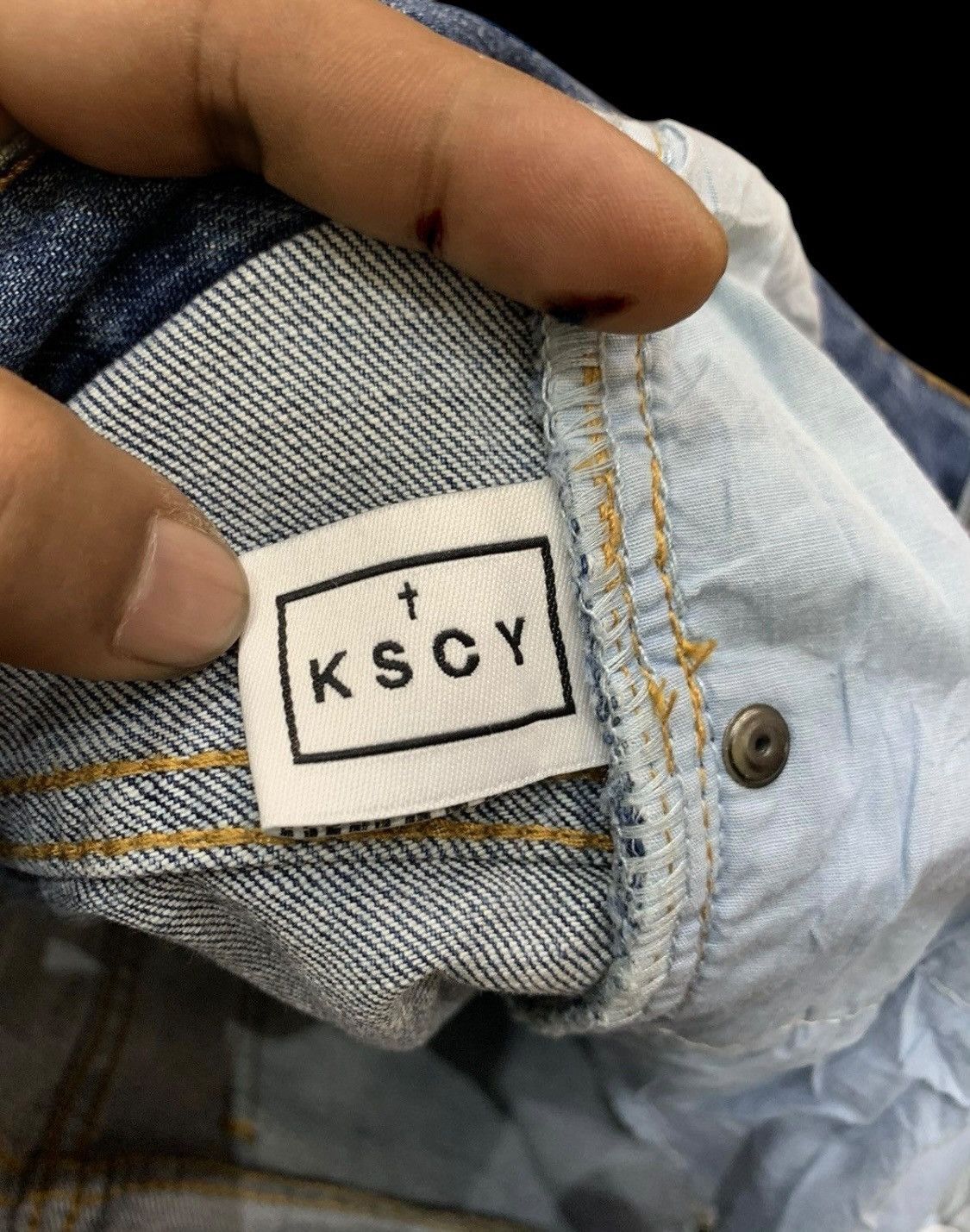 Japanese Brand × Vintage Japanese KSCY Melbourne denim jeans Size US 34 / EU 50 - 11 Thumbnail