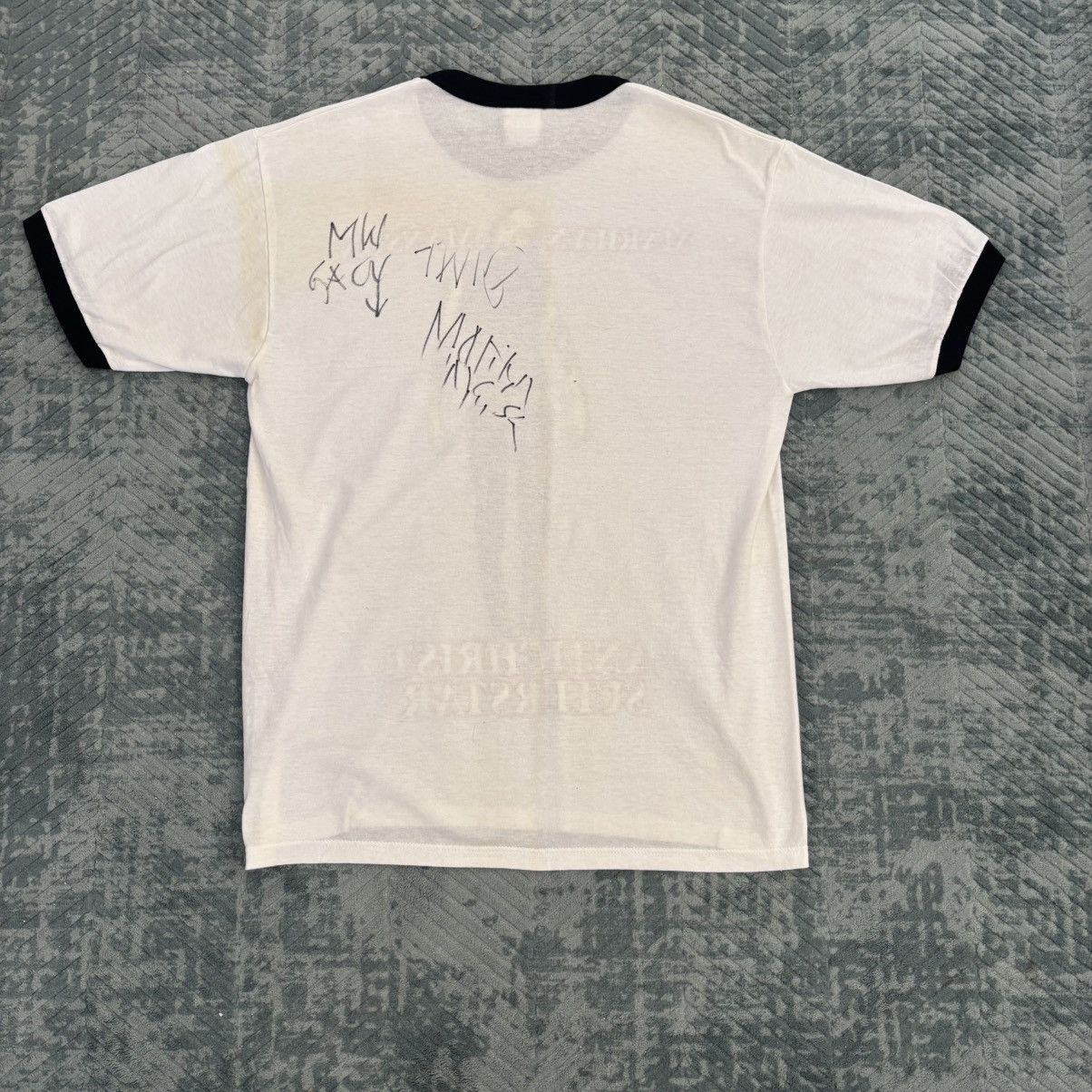 Marilyn Manson 1997 Marilyn Manson Antichrist Superstar Triple Signed Shirt Size US L / EU 52-54 / 3 - 5 Thumbnail