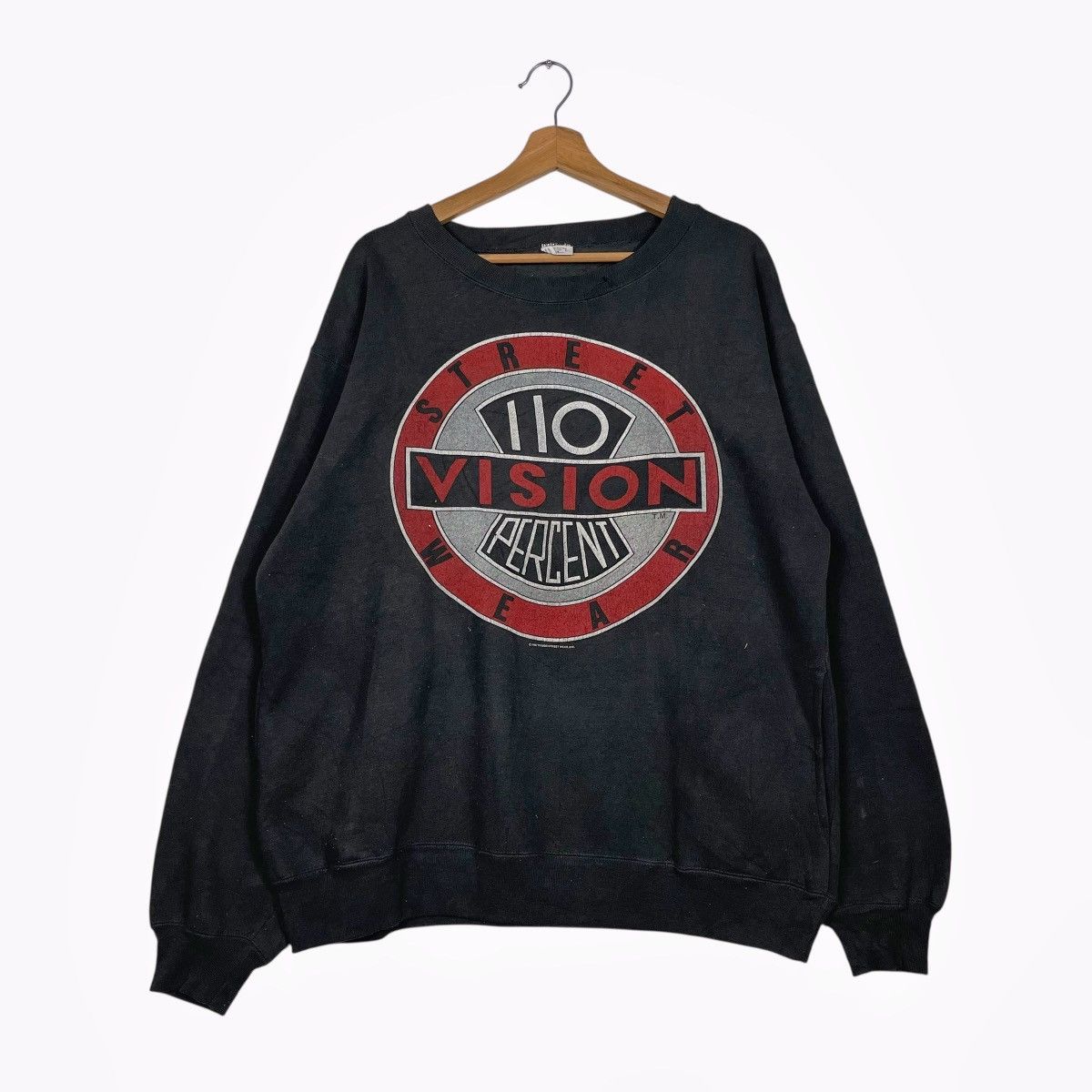 Vintage Vision Streetwear Skateboard Crewneck Sweatshirt