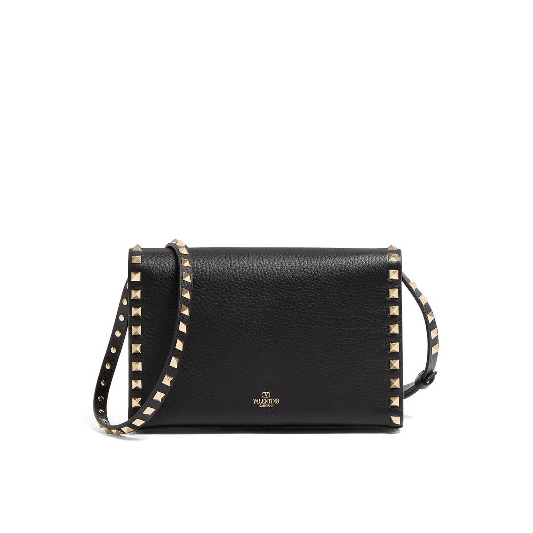 Valentino VALENTINO GARAVANI Rockstud Small Black Leather Crossbody Ba Size ONE SIZE - 3 Thumbnail