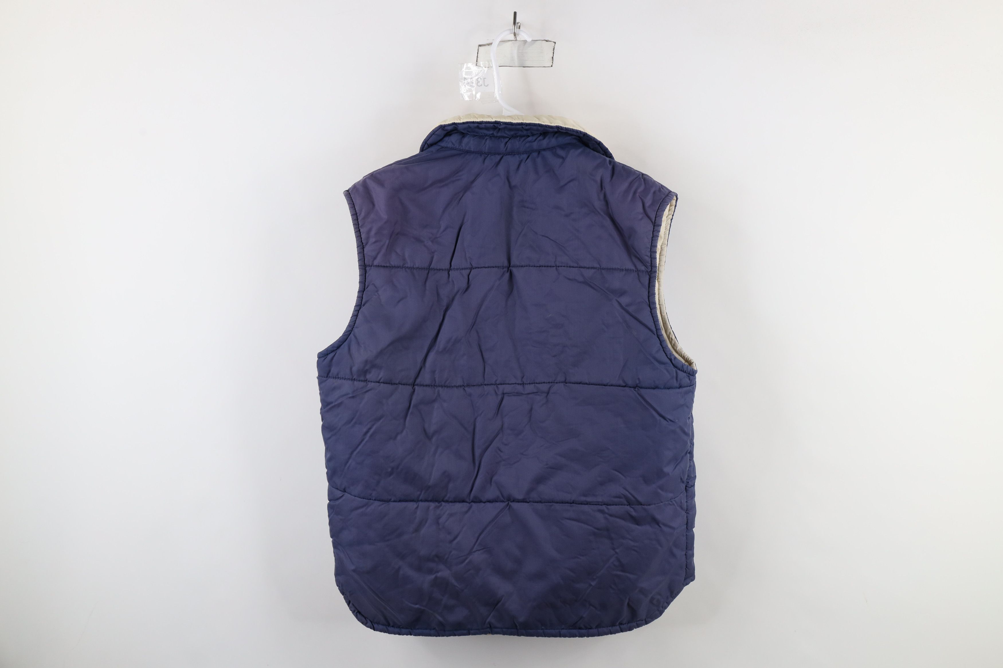 Vintage Vintage 70s Streetwear Button Puffer Vest Jacket Blue Size US M / EU 48-50 / 2 - 15 Thumbnail