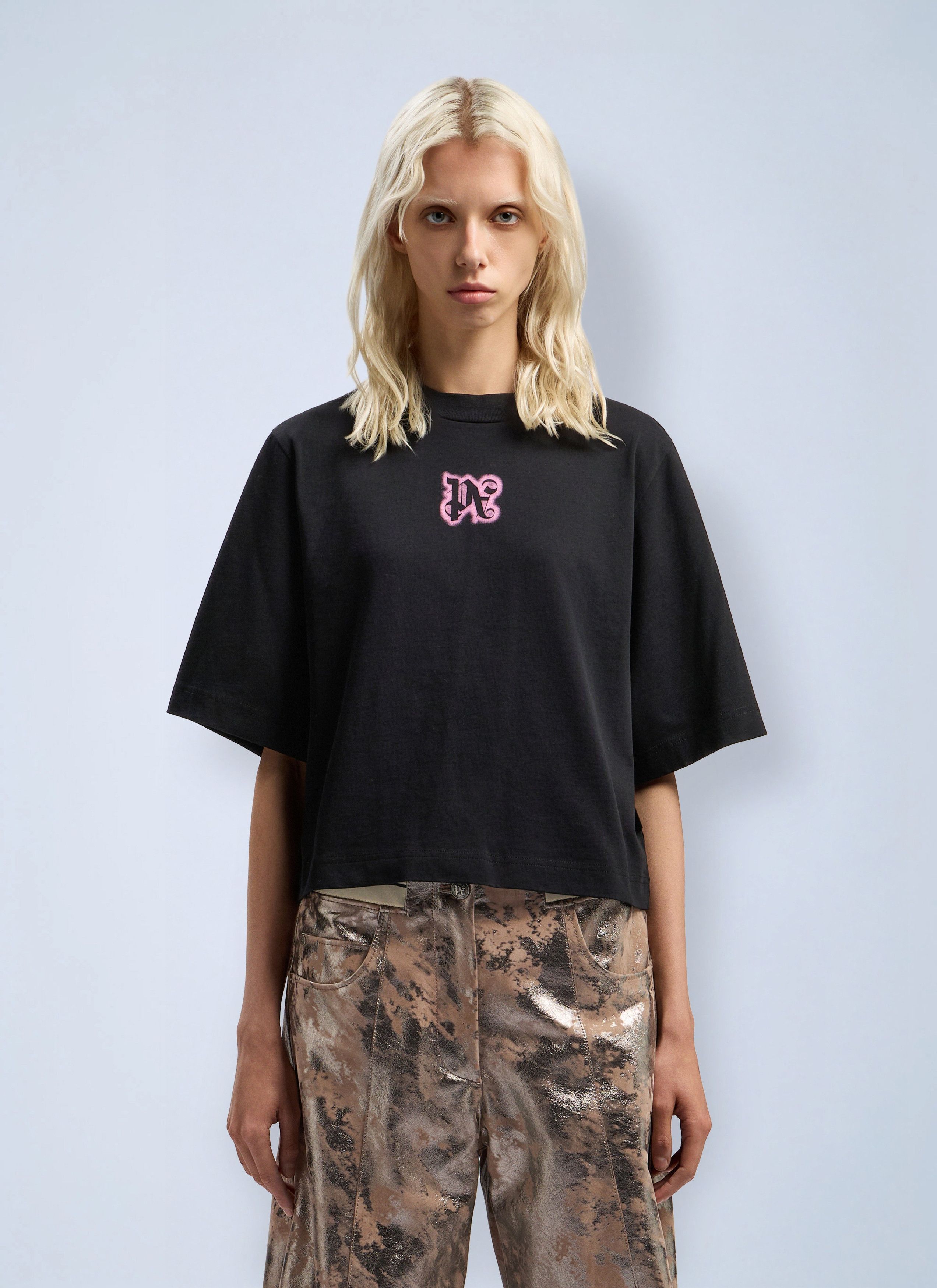 Palm Angels Classic Logo Cropped T-Shirt Size XXS / US 00 / IT 34 - 1 Thumbnail
