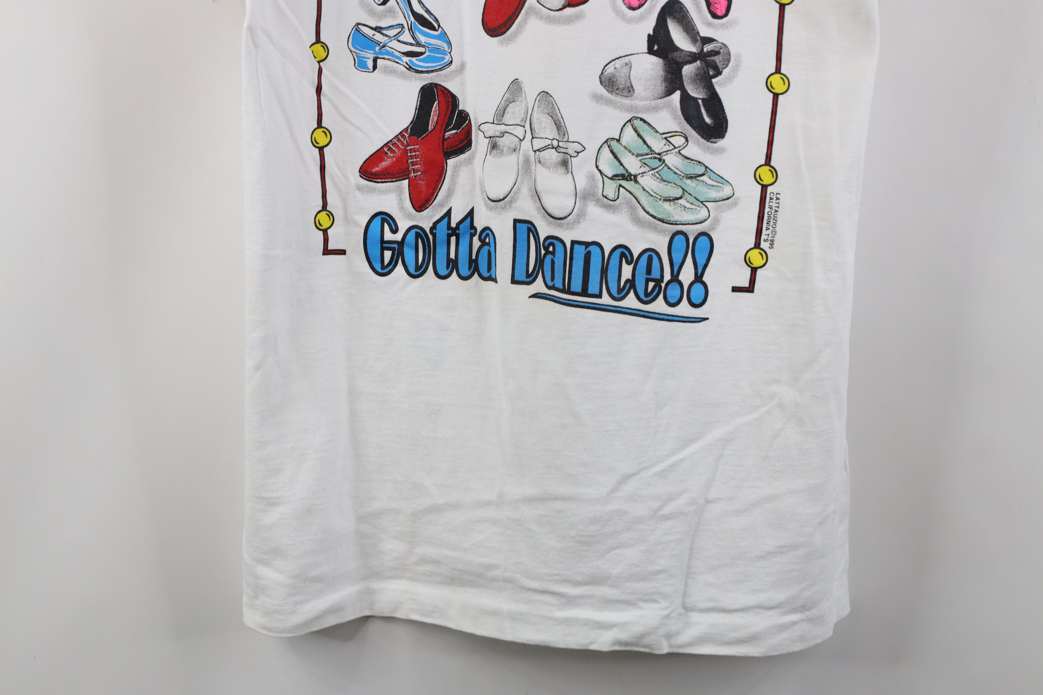 Fruit Of The Loom Vintage 90s Dance Dancing Shoes Ballet Ballerina T-Shirt USA Size L / US 10 / IT 46 - 3 Thumbnail