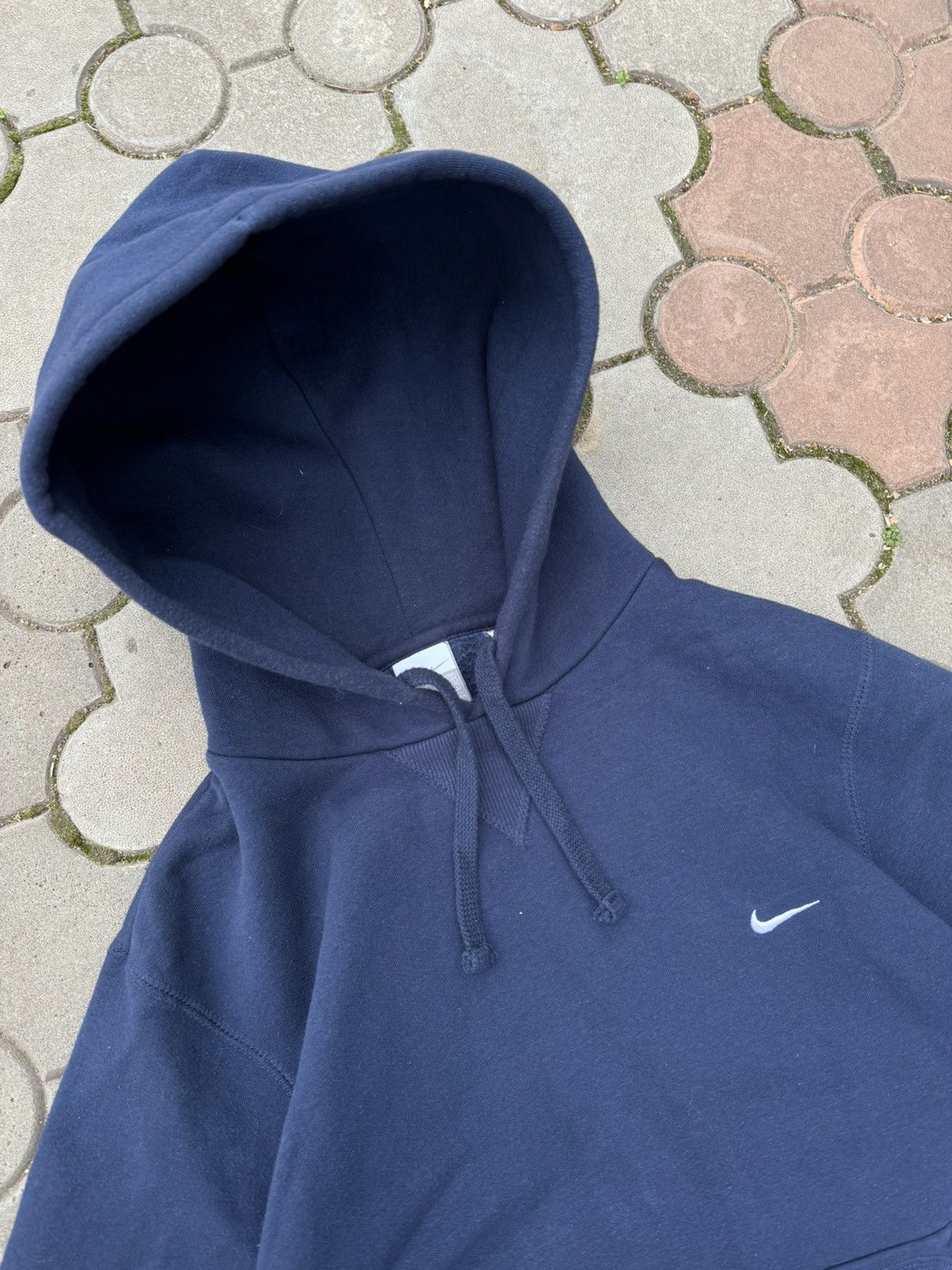 Nike × Vintage Vintage Nike Small Swoosh Boxy Hoodie Y2K Size US M / EU 48-50 / 2 - 4 Thumbnail