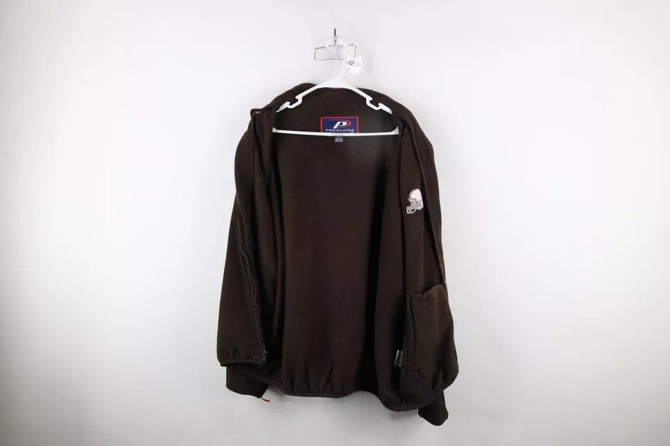 Vintage Vintage 90s 2 In 1 Cleveland Browns Football Hooded Jacket Size US XL / EU 56 / 4 - 18 Thumbnail