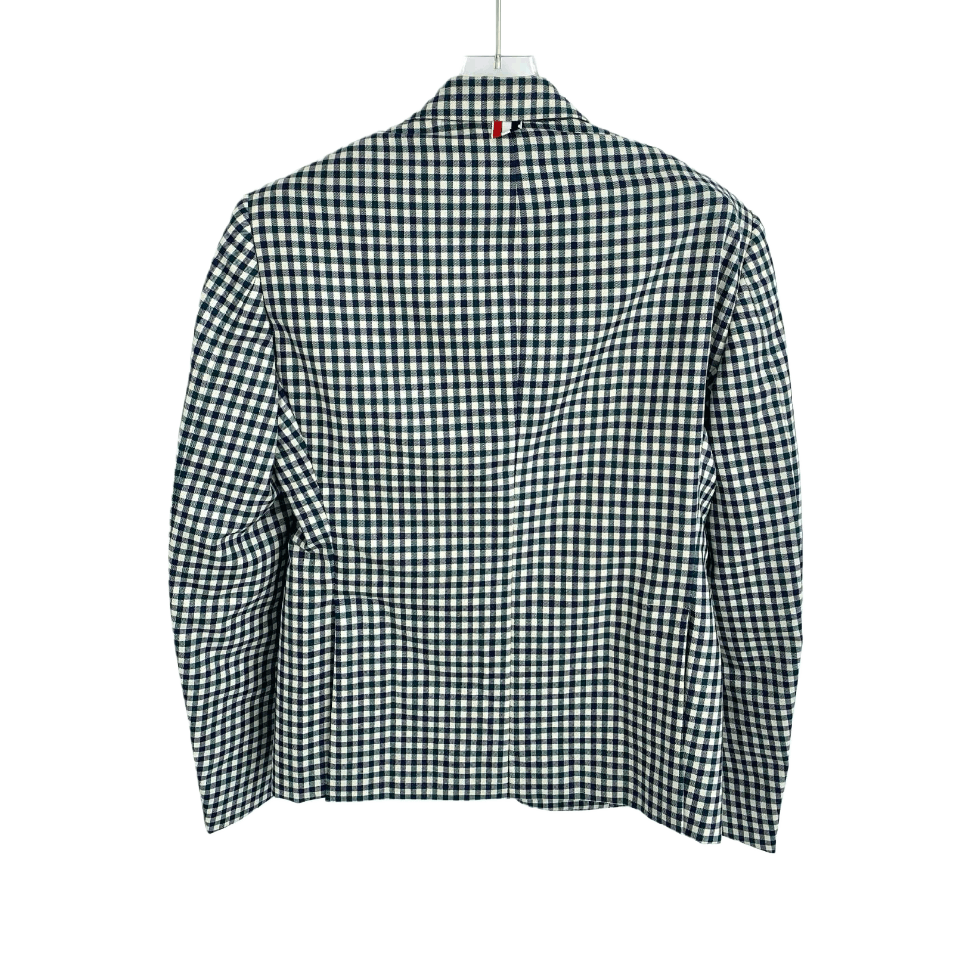 Thom Browne Thom Browne Colorblock Houndstooth Wool Blazer (XS) Size 38R - 6 Thumbnail