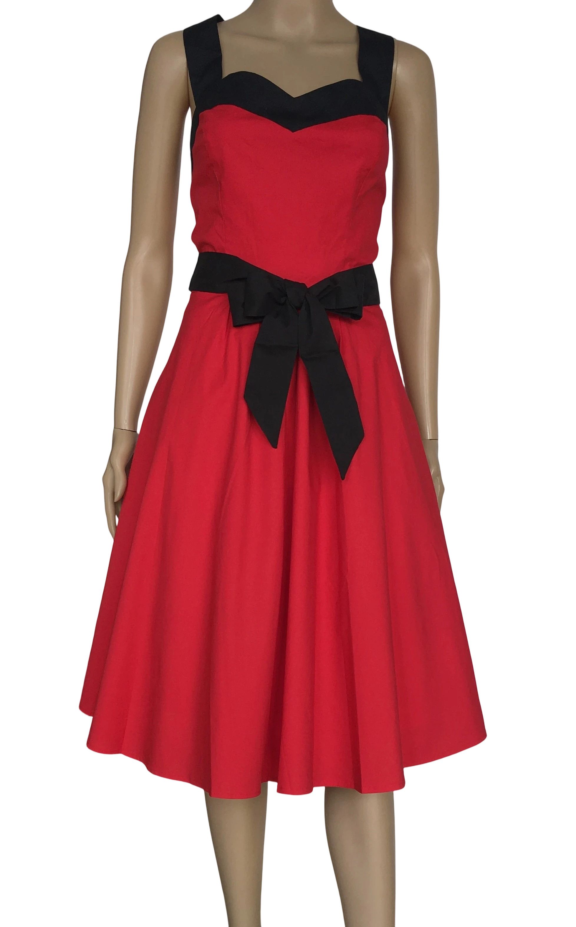 Other Red Vintage Style Plus Size Backless Women Dress Size XXL / US 16-18 / IT 52-54 - 1 Thumbnail