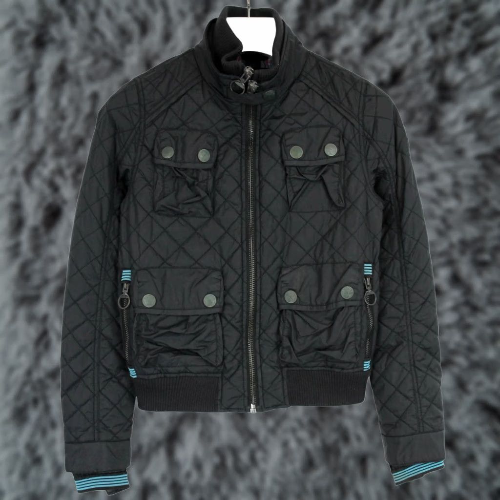 Superdry SUPERDRY Jacket Men's MEDIUM Full Zip Quilted Padded Black Size US M / EU 48-50 / 2 - 1 Thumbnail