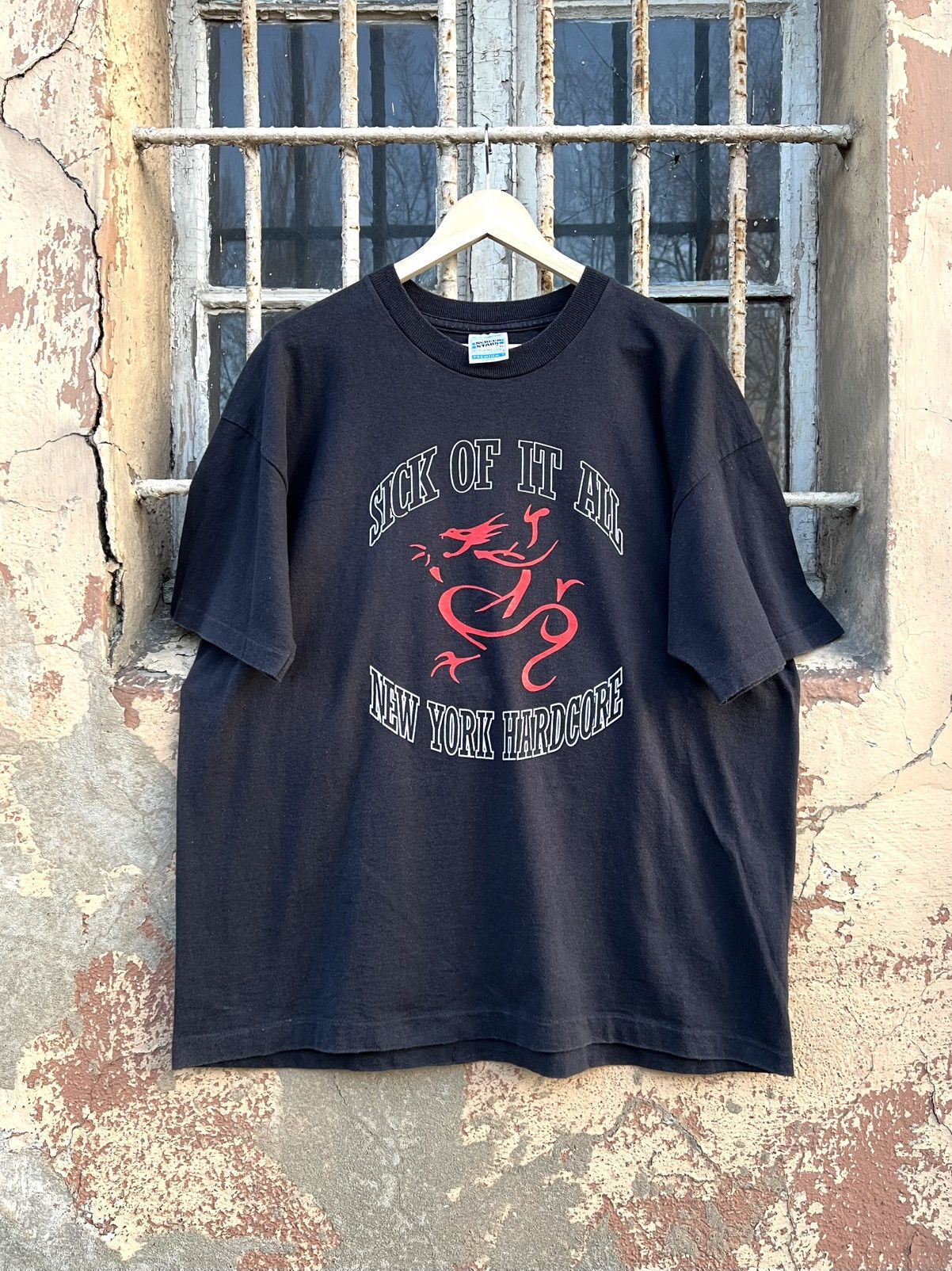 Band Tees VTG 90s Sick Of It All NYHC New York Hardcore Shirt Rare Tee Size US XL / EU 56 / 4 - 1 Thumbnail