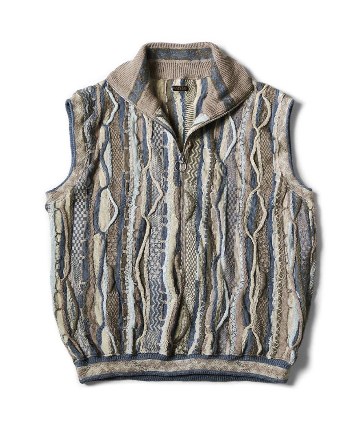 Kapital Kapital 7G Knit GAUDY Half Zip Vest size 3 Size US L / EU 52-54 / 3 - 1 Preview