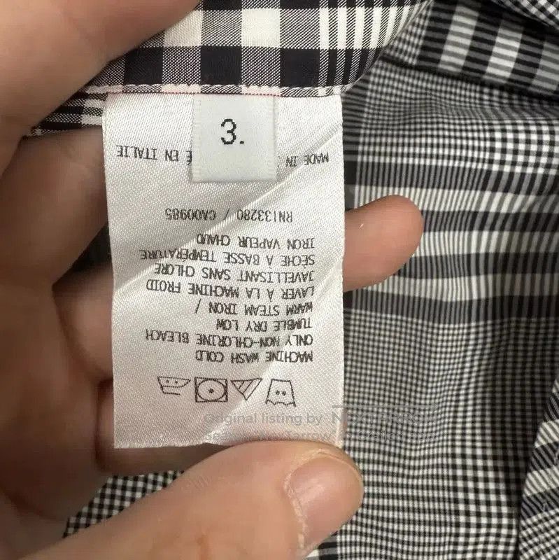 Thom Browne Thom Browne Gray Cotton Men's Shirt . Size US M / EU 48-50 / 2 - 4 Thumbnail