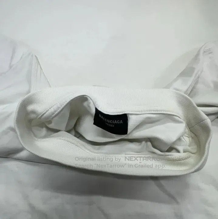 Balenciaga Balenciaga White Embroidered Casual T. Size US L / EU 52-54 / 3 - 6 Thumbnail