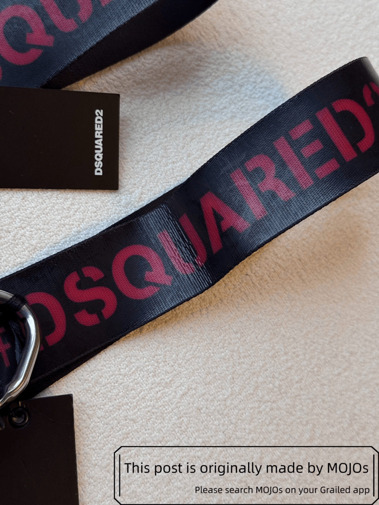Dsquared2 Dsquared2 Red Logo Belt mojos431 Size ONE SIZE - 4 Thumbnail