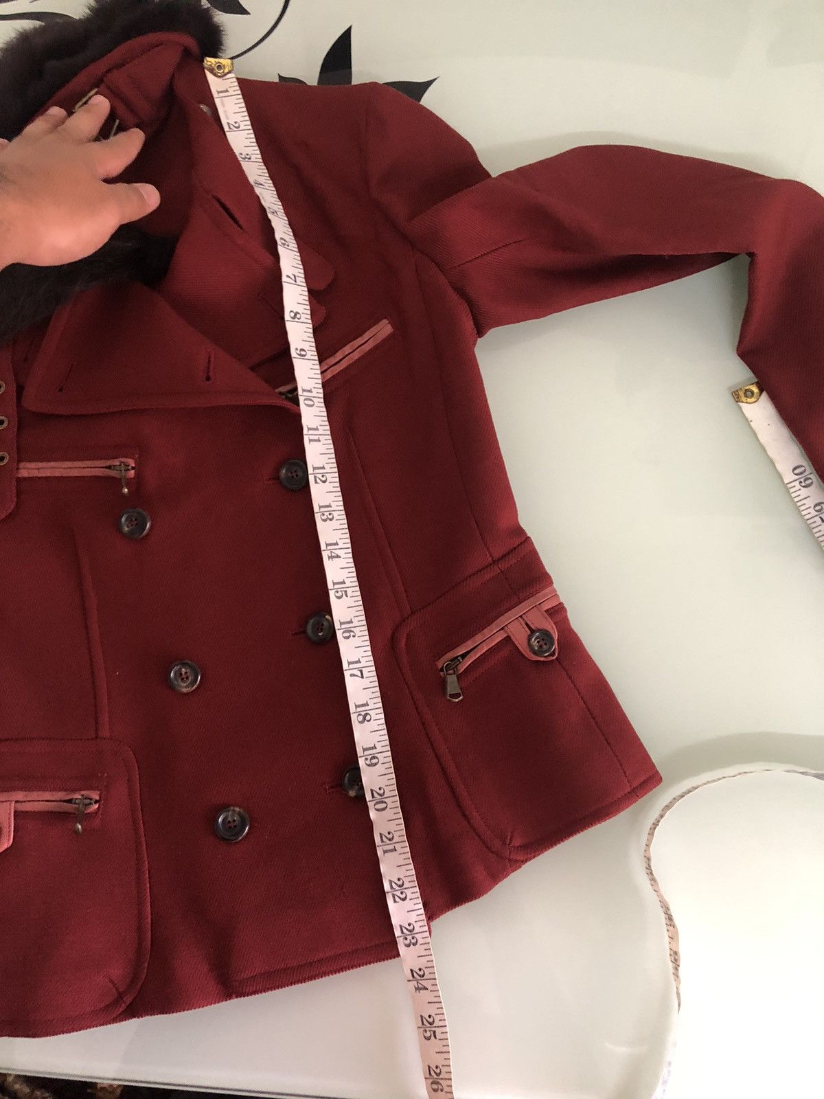 Donna Karan Rare❗️Donna Karan New York Jacket With Fur Size S / US 4 / IT 40 - 23 Thumbnail