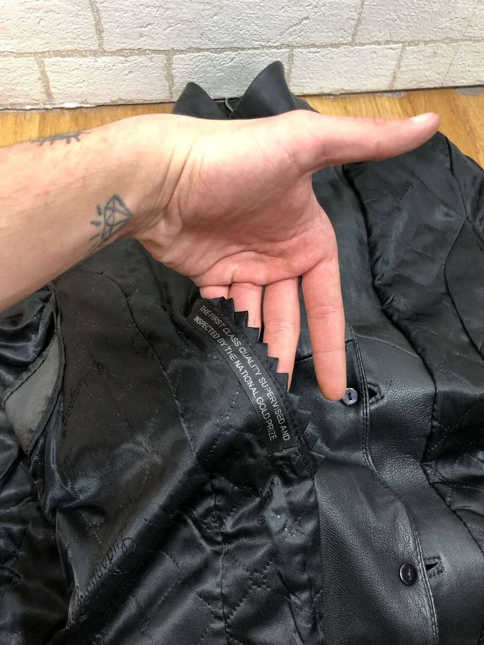 Other VINTAGE 00s MOTO LEATHER PUNK LEATHER JACKET AVANT-GARDE Size US XL / EU 56 / 4 - 18 Thumbnail