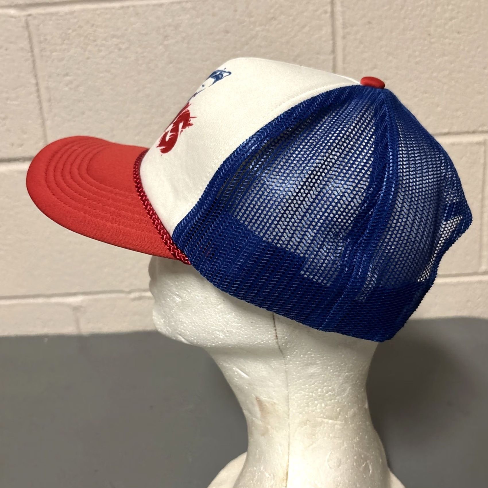 Vintage Universal Studios JAWS Logo Snapback Hat Red White & Blue Movie Mens One Size Size ONE SIZE - 6 Thumbnail