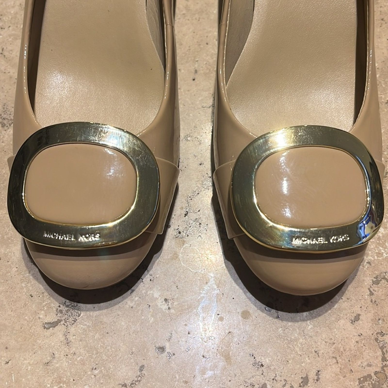 Michael Kors Michael Kors Nude Block Heel Size US 7 / IT 37 - 2 Thumbnail
