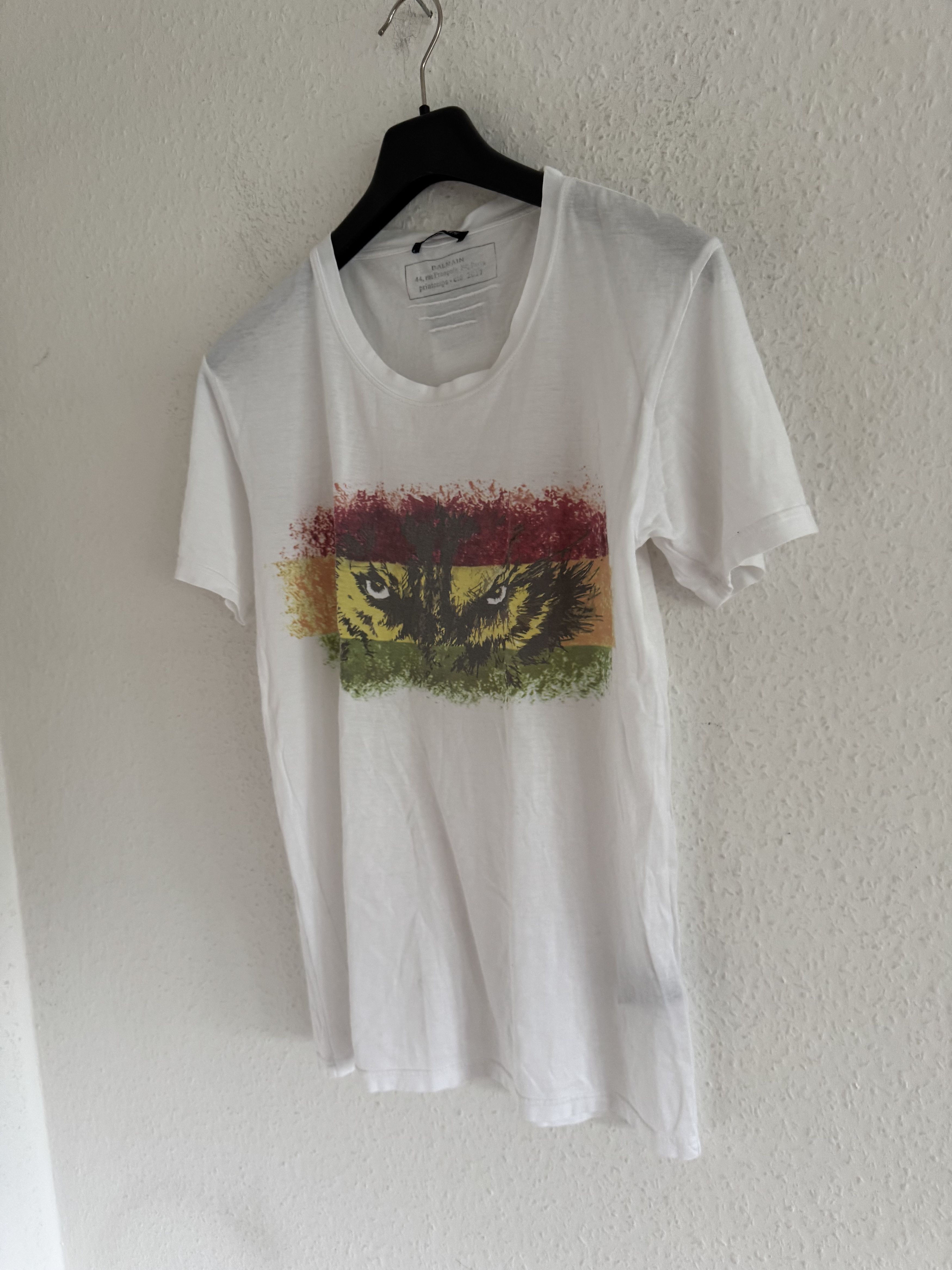 Balmain Eyes of the Wolf Graphic Tee Size US S / EU 44-46 / 1 - 2 Thumbnail