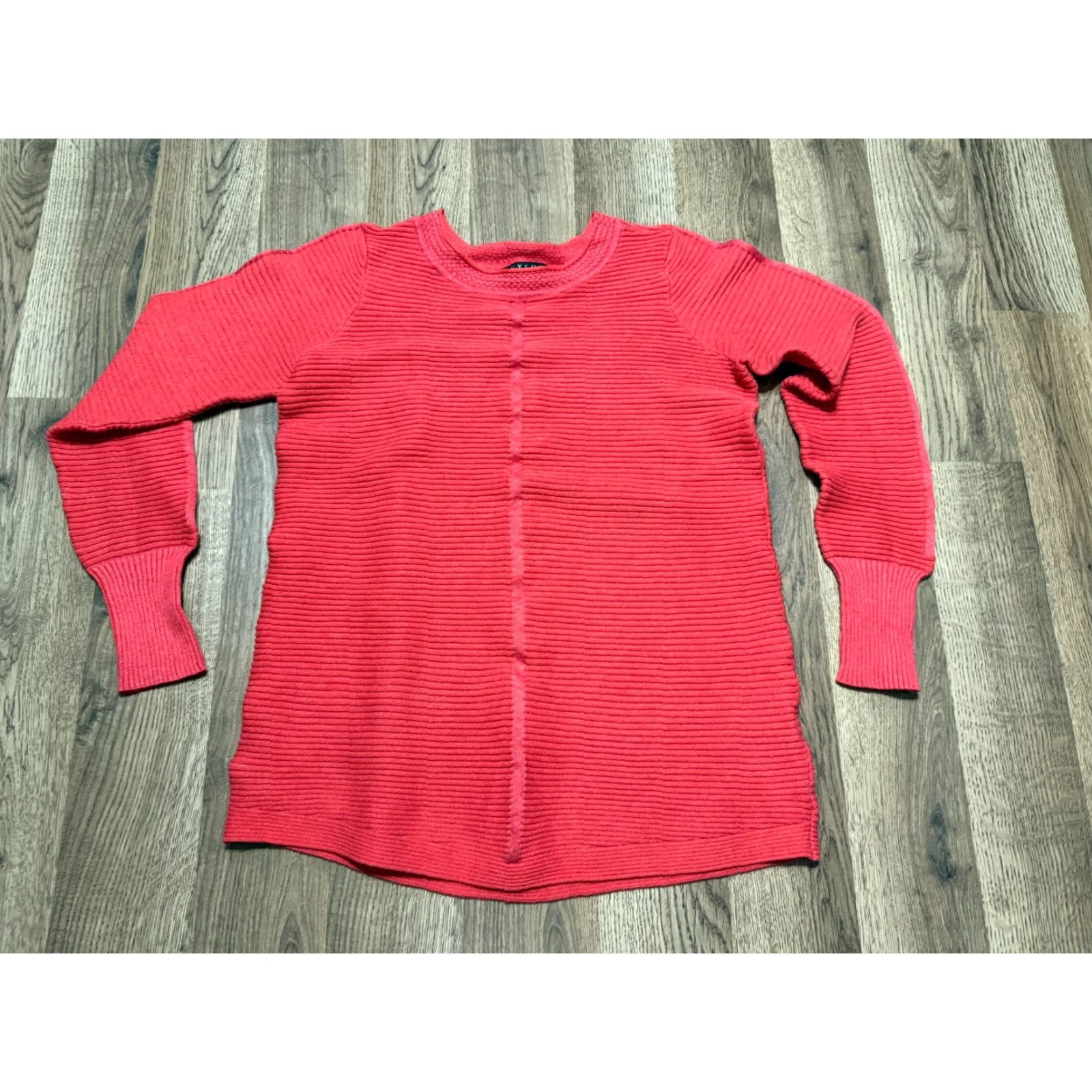 Vintage Cyrus Shirts Women's Size Small Red Long Sleeve Crew Neck Stretch Casual Shirt Size S / US 4 / IT 40 - 2 Thumbnail