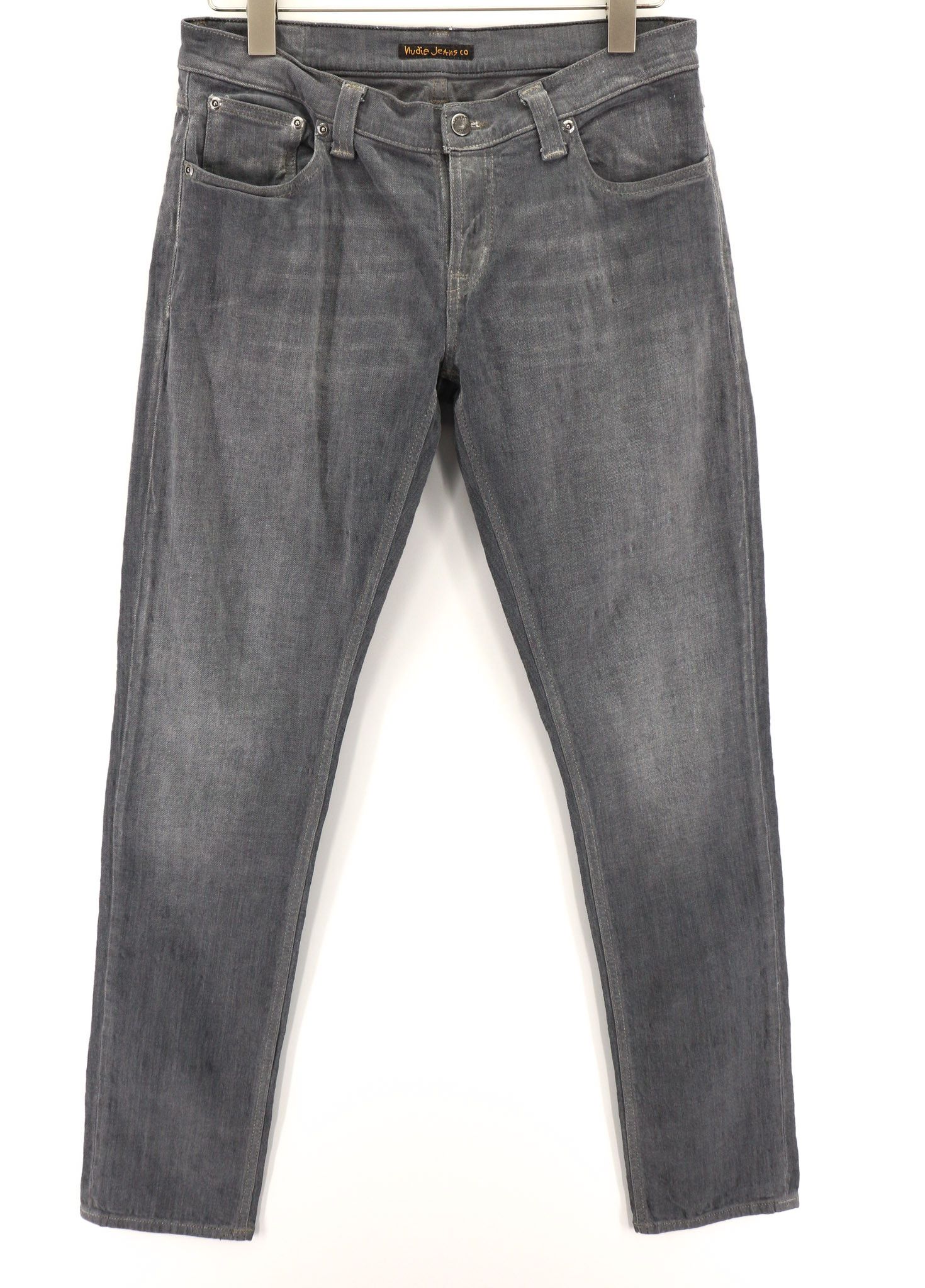 Nudie Jeans TIGHT LONG JOHN W31/L34 Organic Charcoal Leg Zip 80713 Size US 31 - 1 Thumbnail