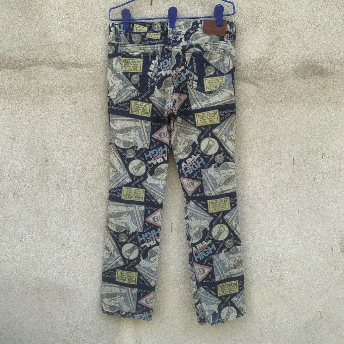 HyperDenim ‼️ RARE 💥 UNDERGROUND HYPE JEANS FULL PRINTED RUGGED PANTS Size US 30 / EU 46 - 10 Thumbnail