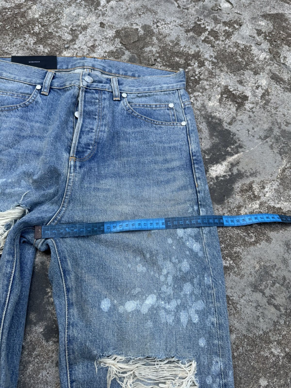 Balmain Balmain Low Crotch Paint Distressed Oliver Rousteing Size US 29 - 9 Thumbnail