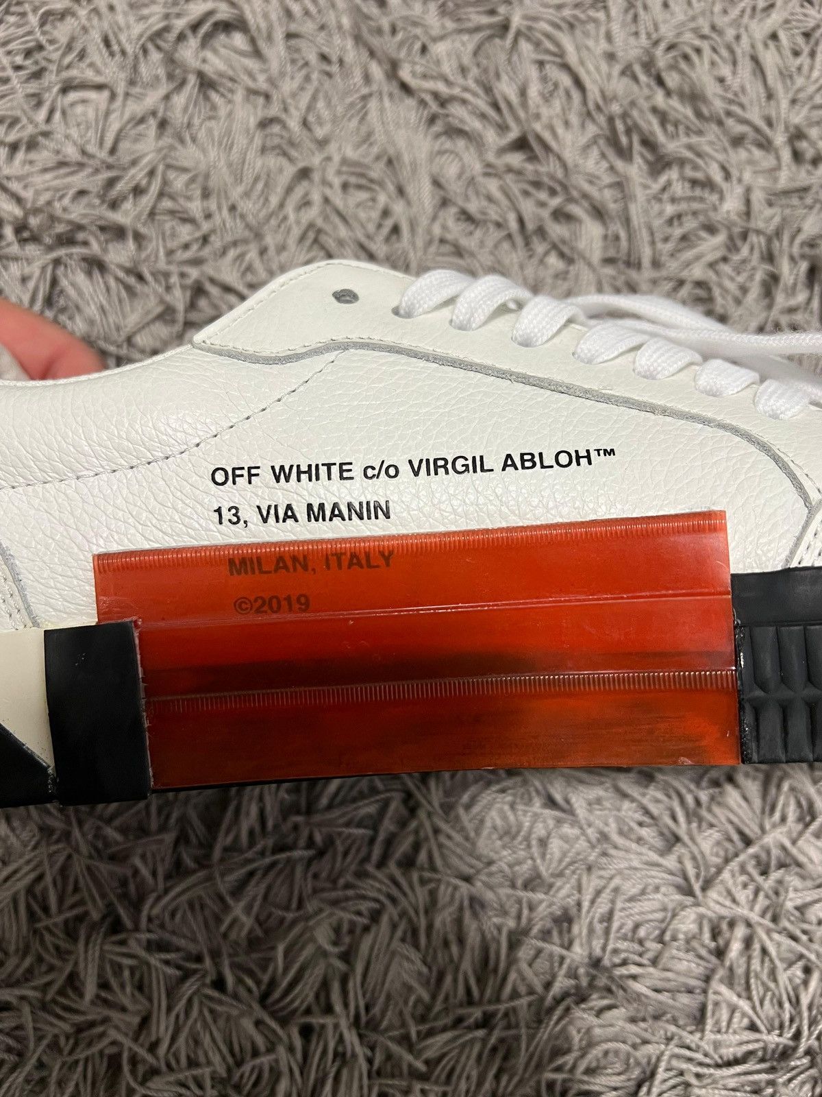 Off-White Off white Vulc low leather sneakers Size US 7.5 / EU 40-41 - 8 Thumbnail