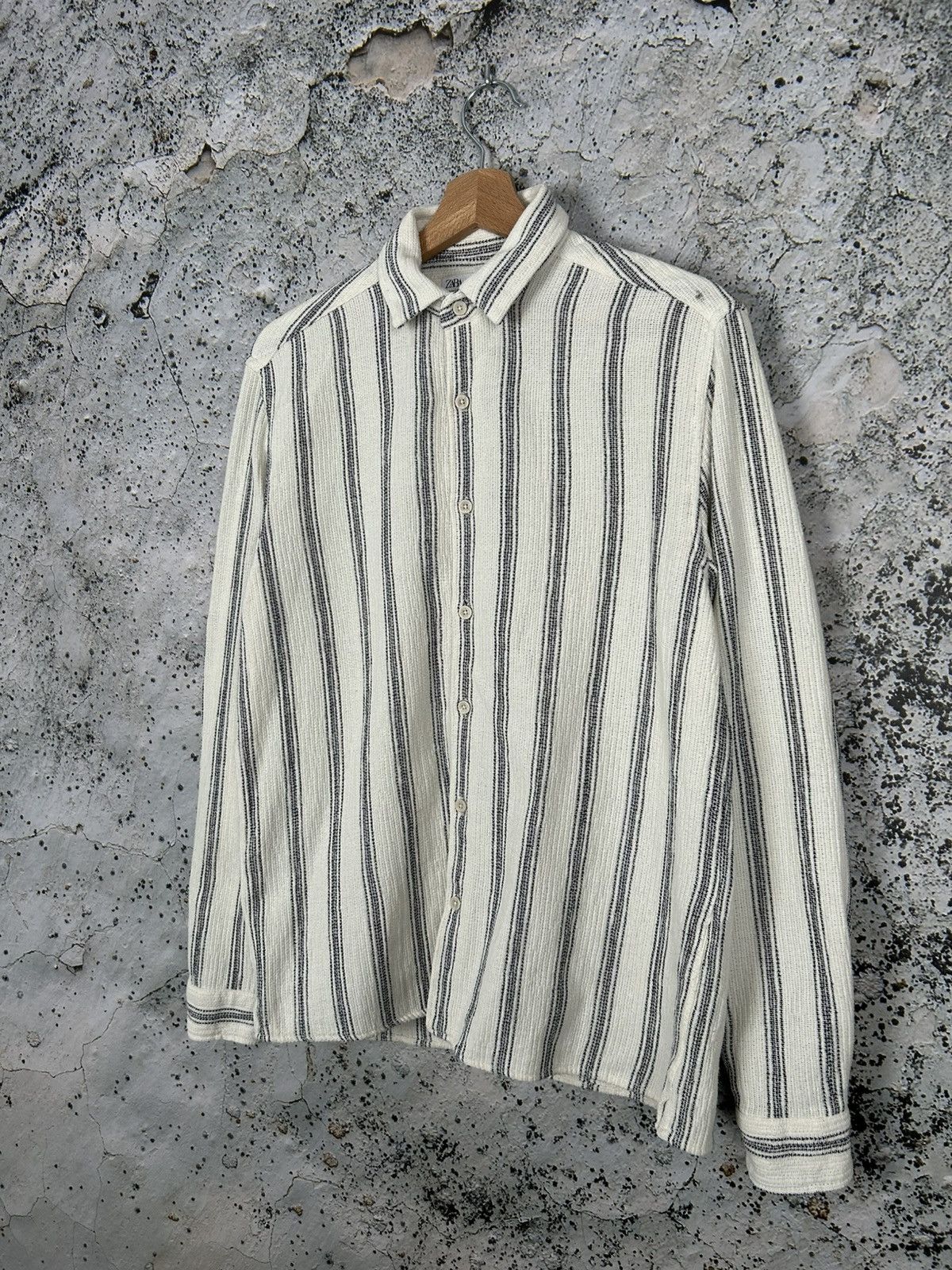Zara Zara Stripe Shirt Streetwear Avant Garde Hype Summer Size US M / EU 48-50 / 2 - 2 Thumbnail