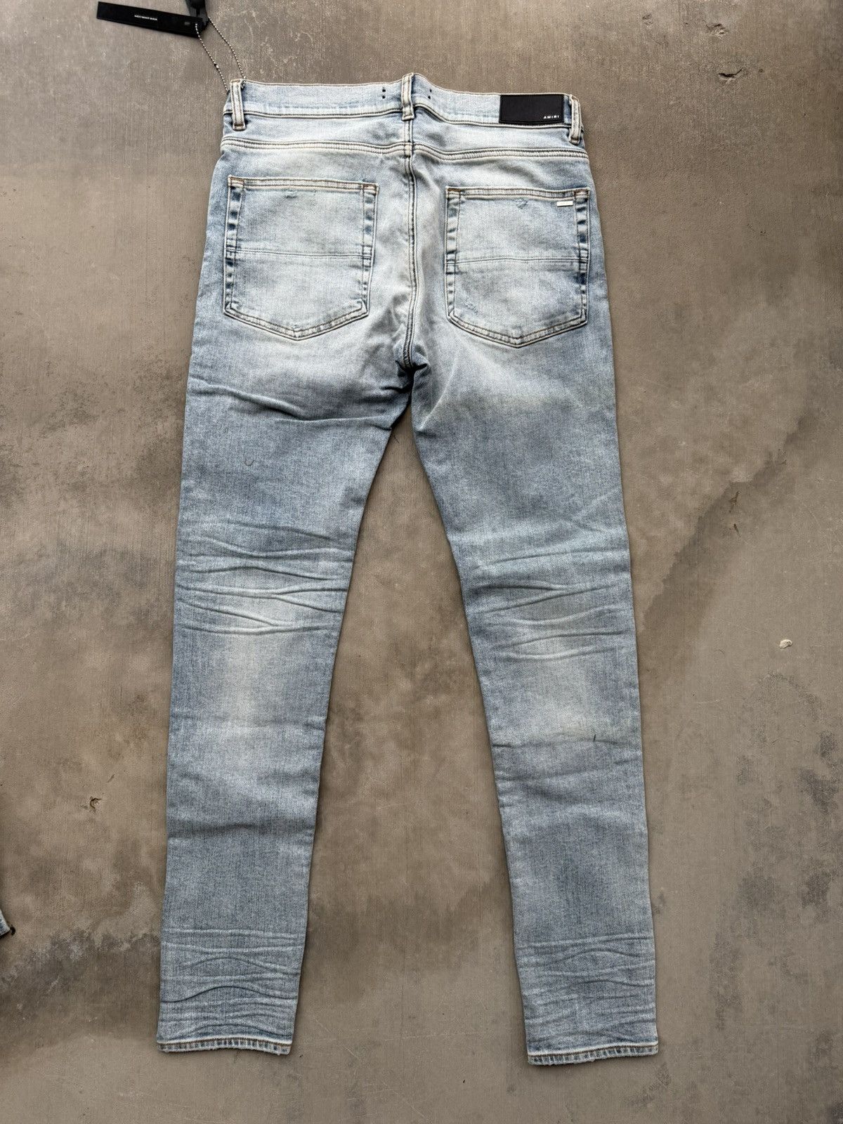 Amiri Amiri Stack Jean Stone Indigo 32 NWT Retail $750 Size US 32 / EU 48 - 2 Thumbnail