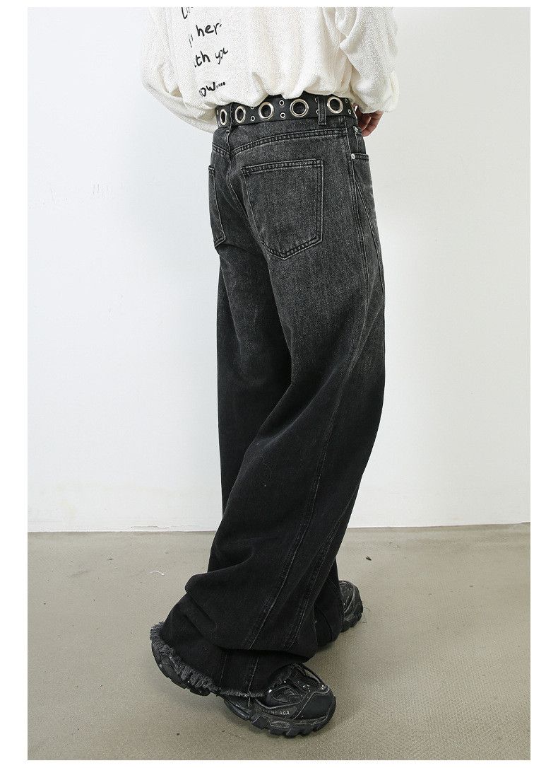 Japanese Brand Retro men's casual straight loose jeans y2k Size US 34 / EU 50 - 6 Thumbnail