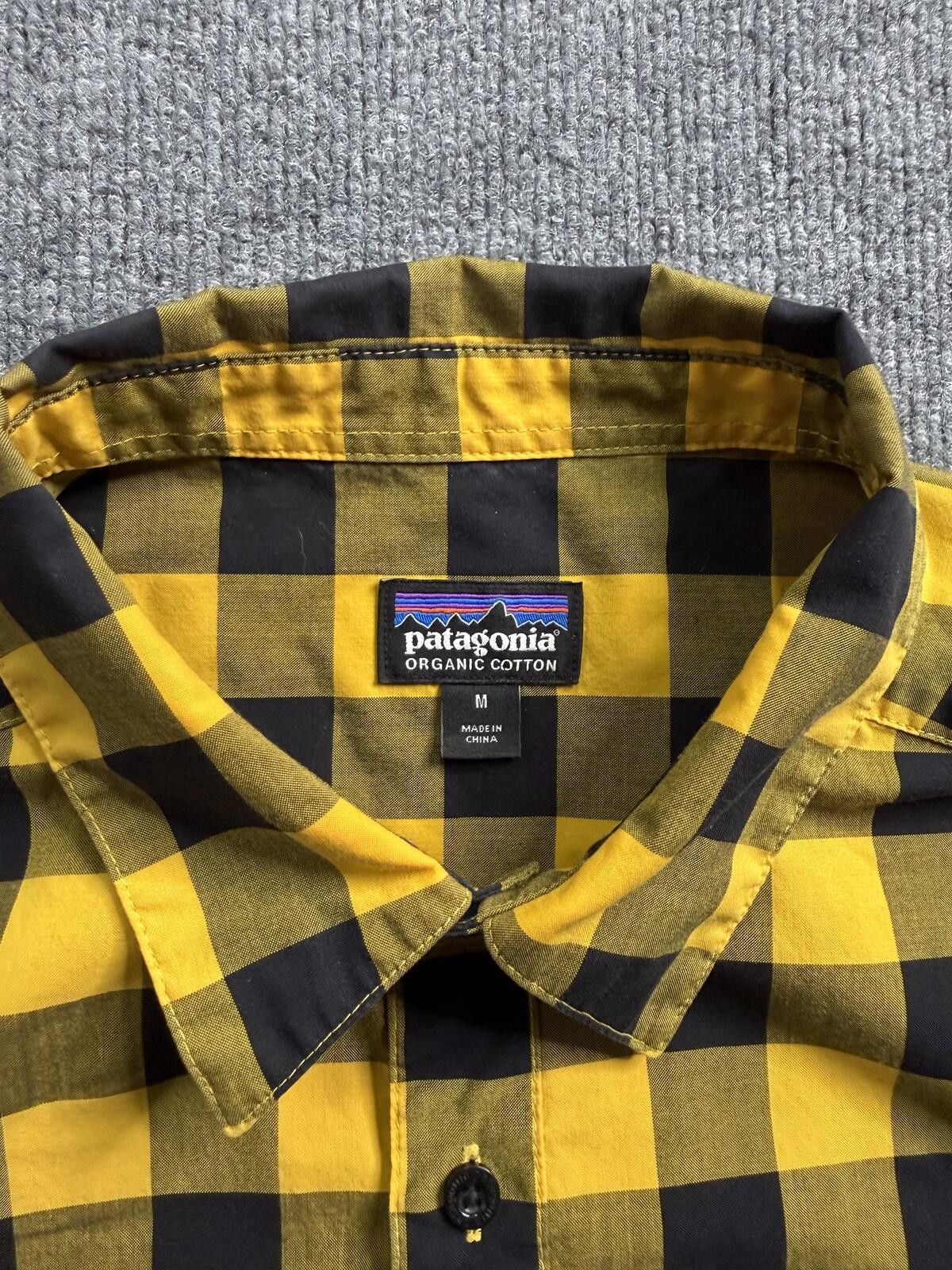 Patagonia Patagonia Organic Cotton Plaid Button Up Shirt Mens M Yellow Size US M / EU 48-50 / 2 - 4 Thumbnail