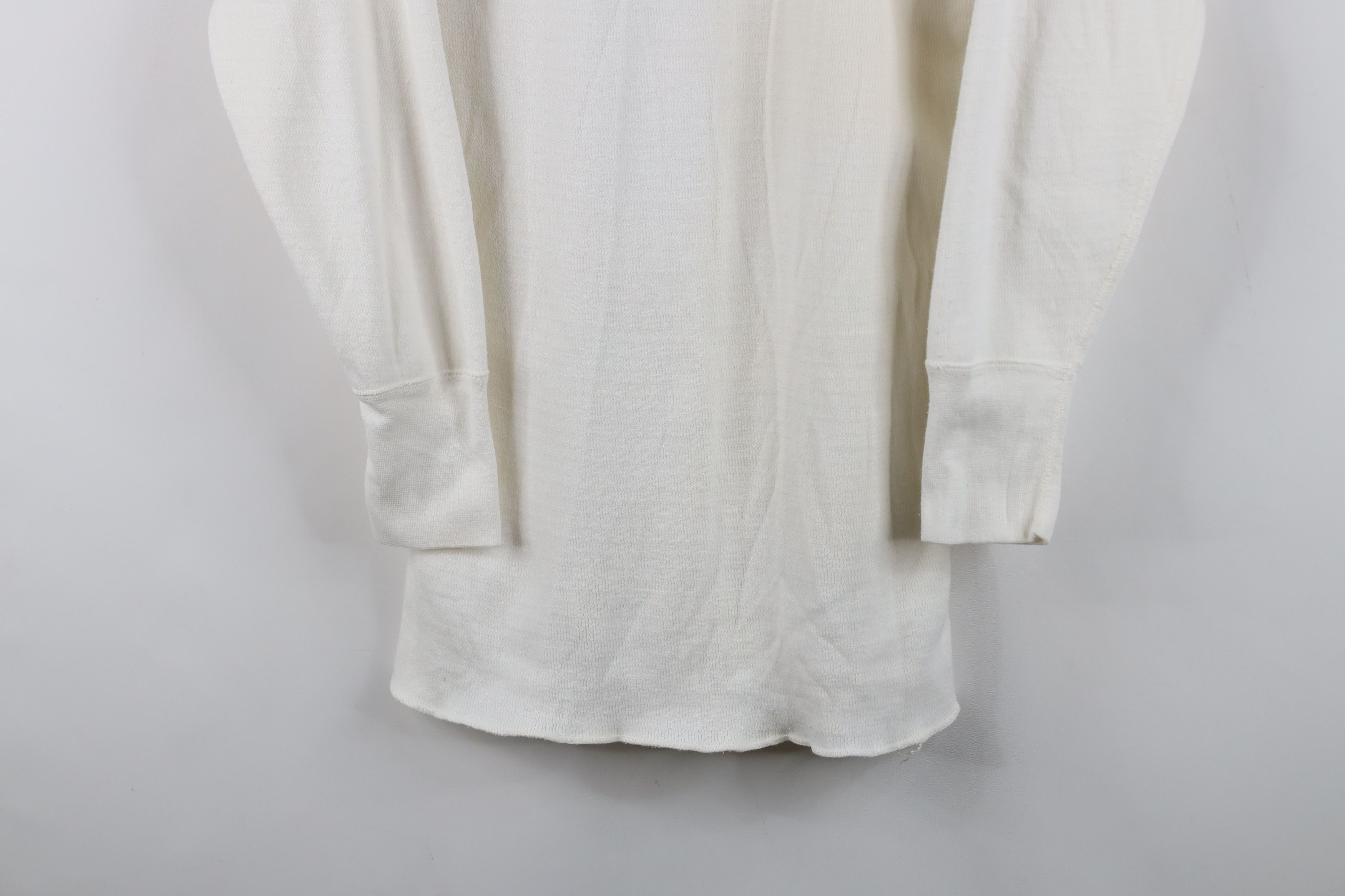 Vintage Vintage 70s Streetwear Waffle Knit Long Sleeve T-Shirt USA Size US XL / EU 56 / 4 - 3 Thumbnail