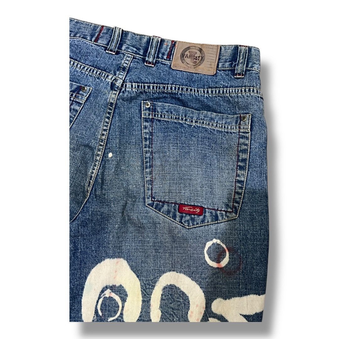 Designer × Japanese Brand VARCITY DISTRESSED JEANS DENIM Size US 34 / EU 50 - 6 Thumbnail