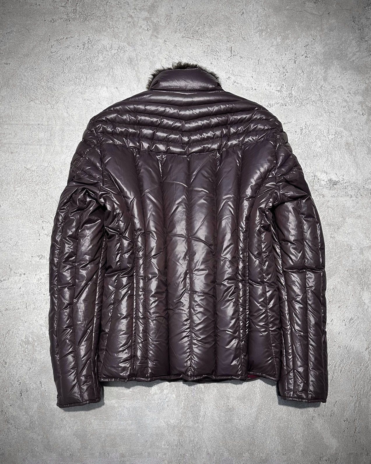 Japanese Brand ABX Fur Neck Rider Down Jacket Size US M / EU 48-50 / 2 - 6 Thumbnail