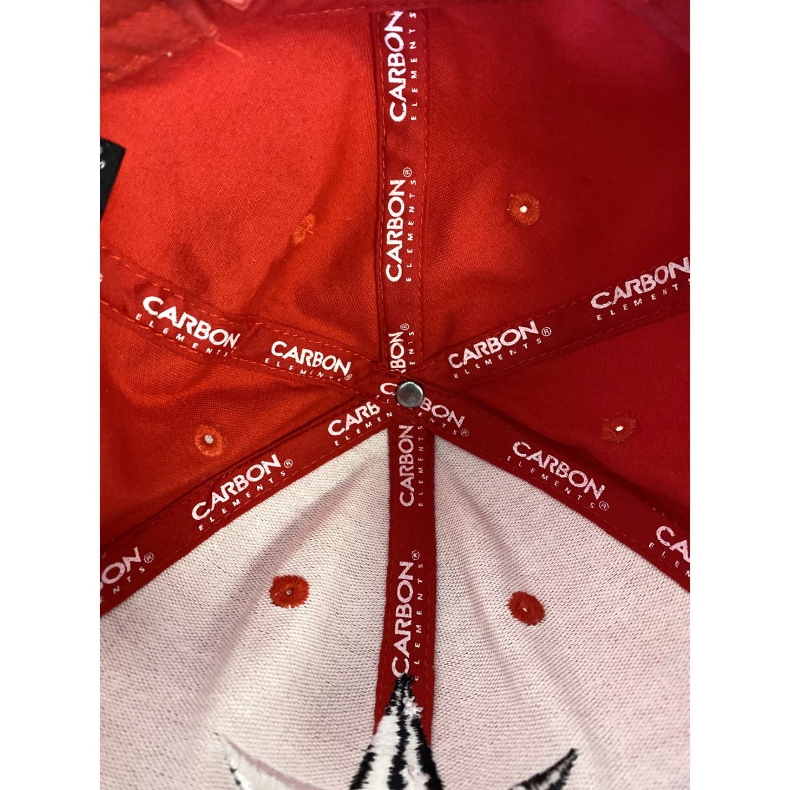 Carbon VINTAGE Carbon Element American Flag Snapback Hat Red Adjustable Golf Mens One Size Size ONE SIZE - 7 Thumbnail