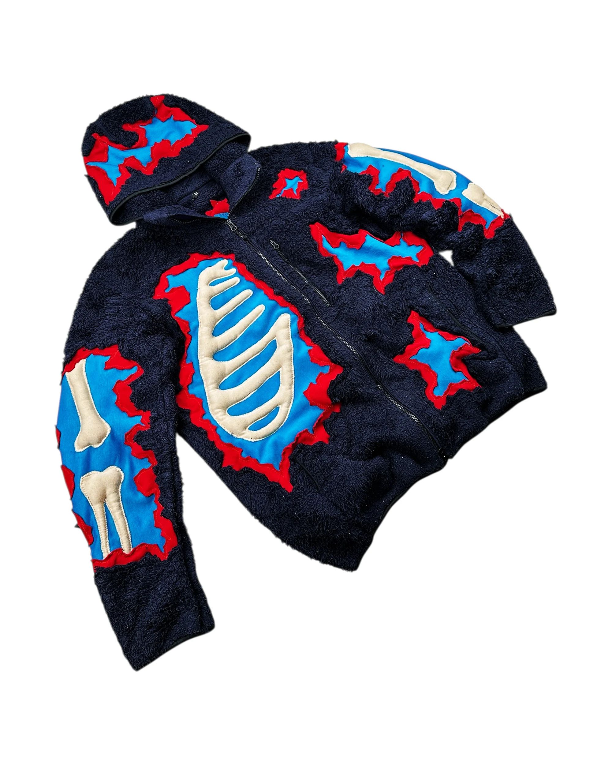 Japanese Brand Re-worked 1 of 1 Bone Puffy Deep Sherpa Jacket Size XL Size US XL / EU 56 / 4 - 11 Thumbnail