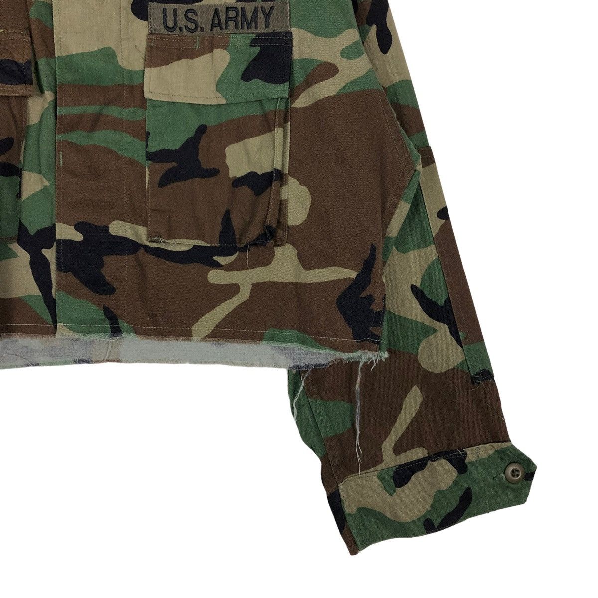 Vintage 🔥Vintage Cropped Chore Camoflouge Jacket US Army Size US S / EU 44-46 / 1 - 5 Thumbnail