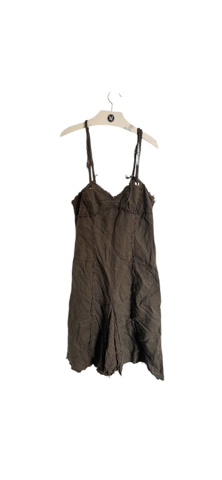 Japanese Brand × Vintage Y2K Khaki Olive Dress Skirt like cargo military dolce junya Size S / US 4 / IT 40 - 1 Thumbnail