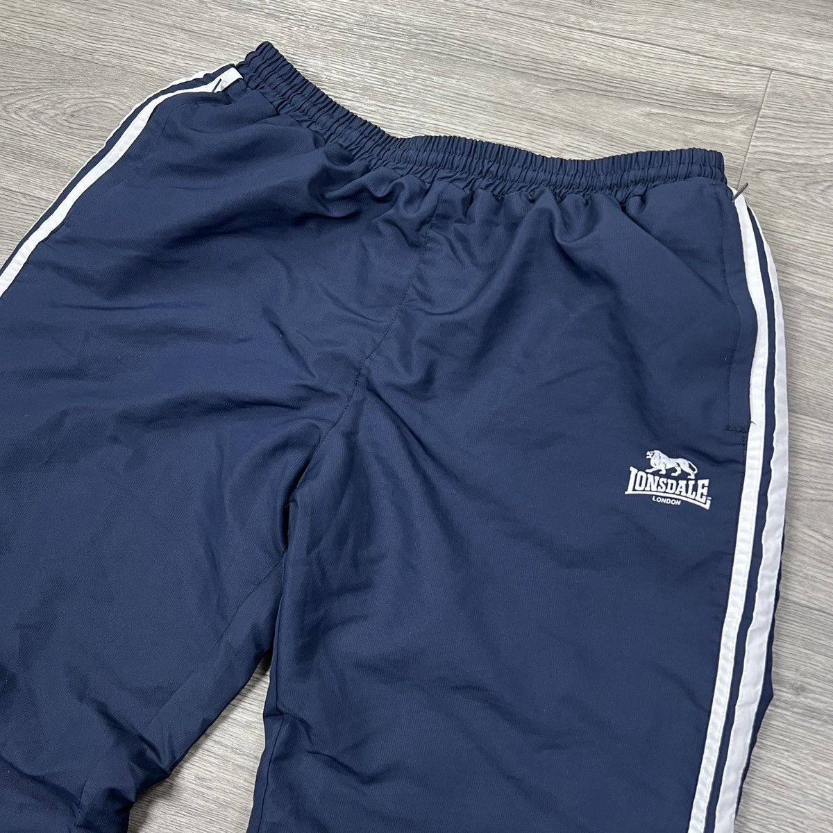 Lonsdale Lonsdale London Men's Navy 2-Stripe Bottoms Jogging Pants Size US 34 / EU 50 - 2 Thumbnail